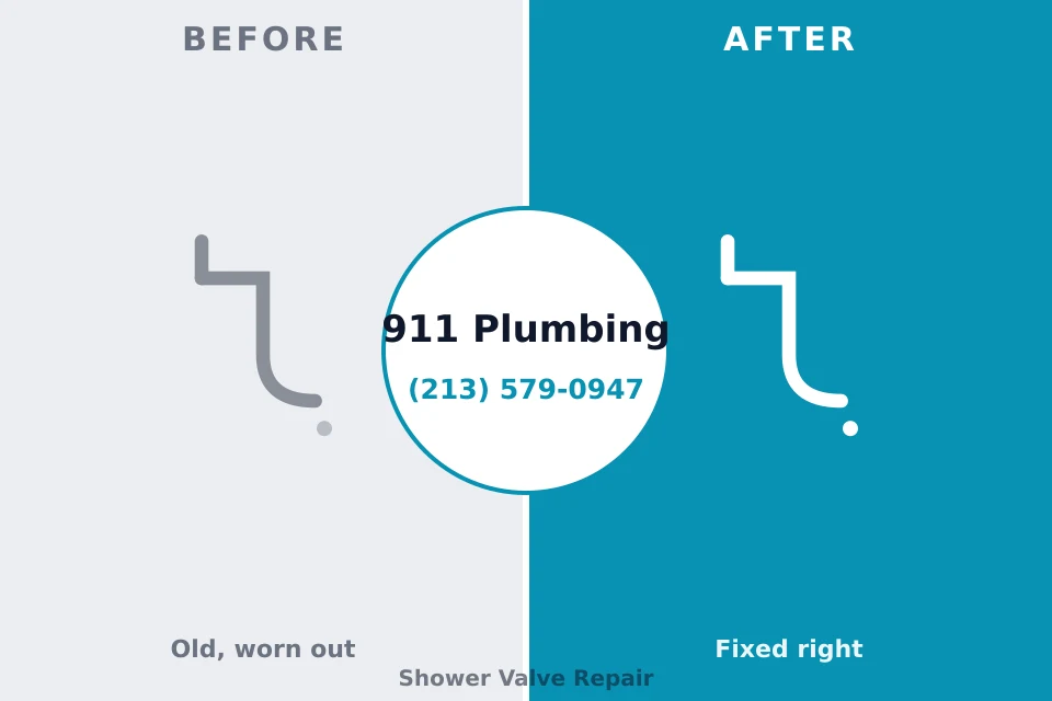 Before and after: plumbing repair Mount Gilead, OH